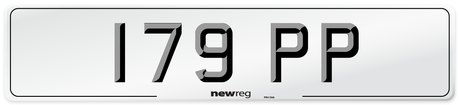 179 PP Number Plate from New Reg